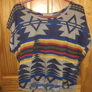 Tribal print tee shirt